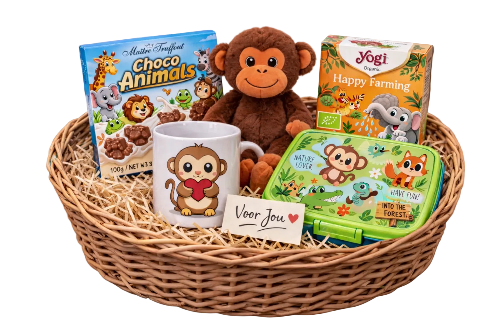 Little Monkey Warmth Box – Children's Gift Set with Mug & Cuddly Toy