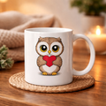 Owl Mug with Heart